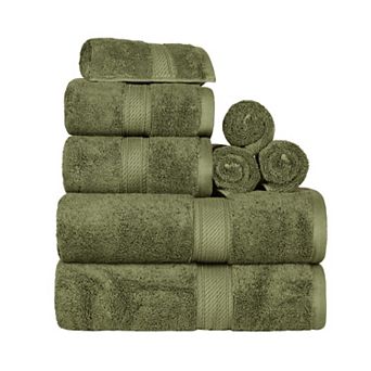 SUPERIOR 8 pc Highly Absorbent Egyptian Cotton Towel Set