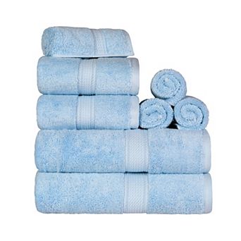 SUPERIOR 8 pc Highly Absorbent Egyptian Cotton Towel Set