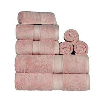 SUPERIOR 8 pc Highly Absorbent Egyptian Cotton Towel Set