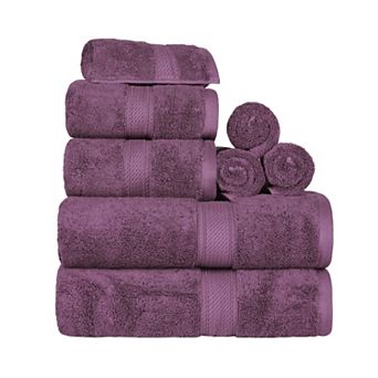 SUPERIOR 8 pc Highly Absorbent Egyptian Cotton Towel Set