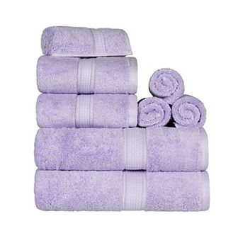 SUPERIOR 8 pc Highly Absorbent Egyptian Cotton Towel Set