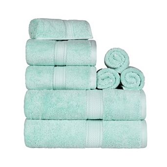 SUPERIOR 8 pc Highly Absorbent Egyptian Cotton Towel Set