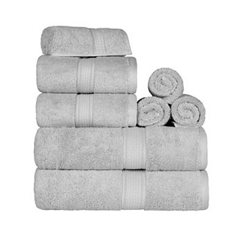SUPERIOR 8 pc Highly Absorbent Egyptian Cotton Towel Set