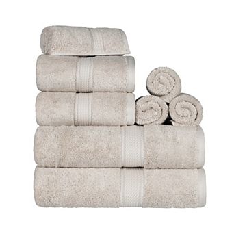 SUPERIOR 8 pc Highly Absorbent Egyptian Cotton Towel Set