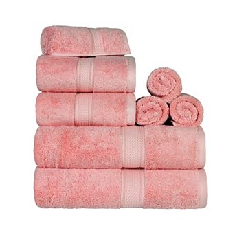 SUPERIOR 8 pc Highly Absorbent Egyptian Cotton Towel Set