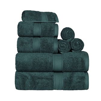 SUPERIOR 8 pc Highly Absorbent Egyptian Cotton Towel Set