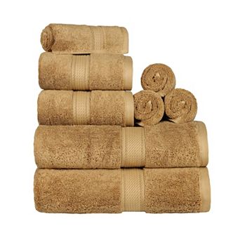 SUPERIOR 8 pc Highly Absorbent Egyptian Cotton Towel Set