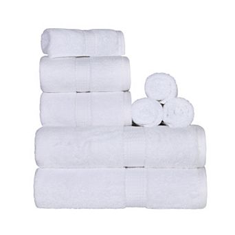 SUPERIOR 8 pc Highly Absorbent Egyptian Cotton Towel Set