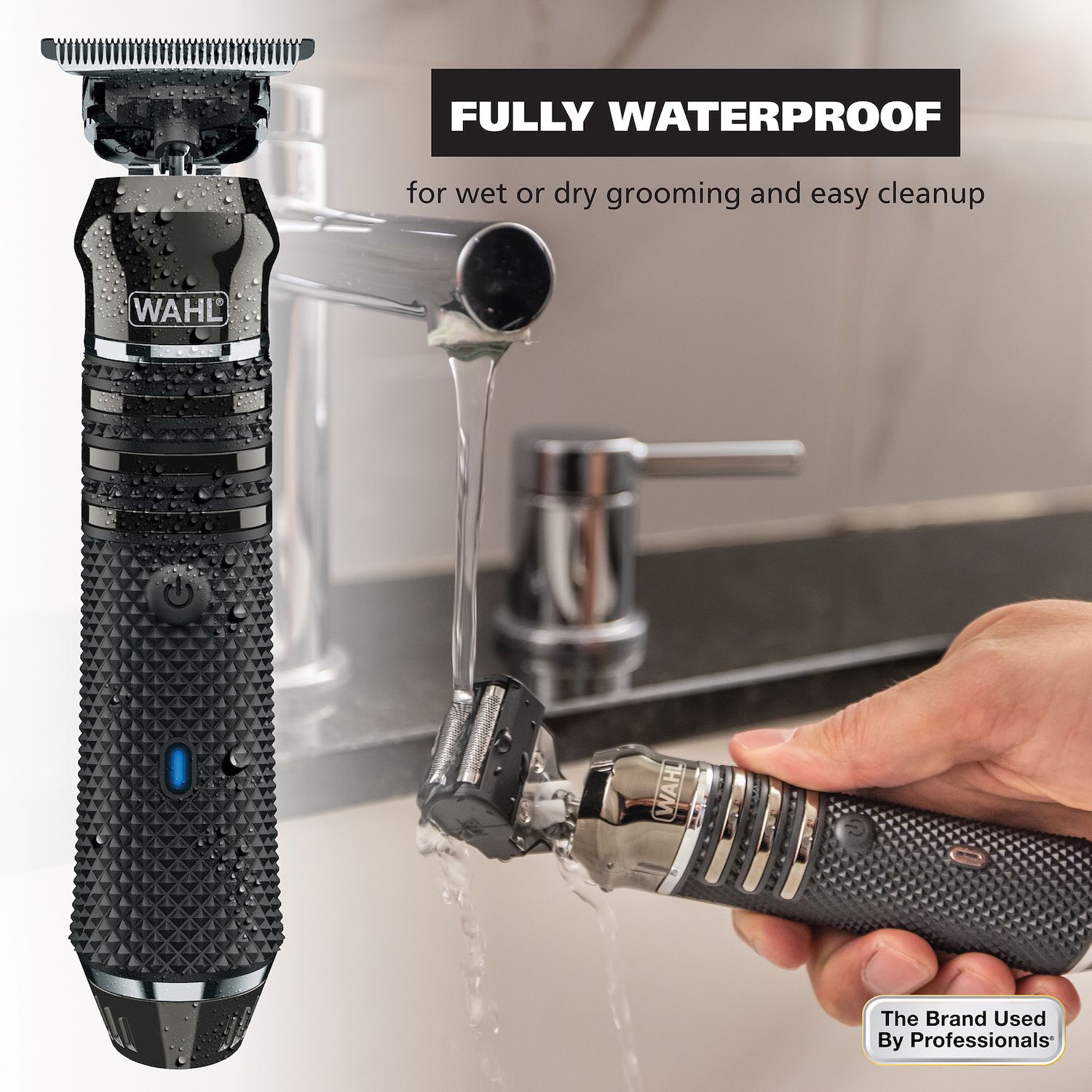 Wahl Pro Series Barttrimmer – Mit Austauschbaren Köpfen, Wasserdicht & Langlebiger Diamant-Klinge