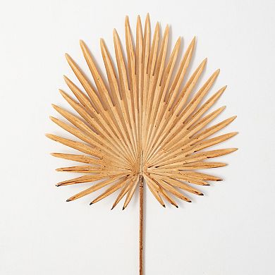 Sullivan's Artificial Beige Fan Palm Leaf