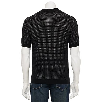 Men's For The Republic Short Sleeve Textured Polo