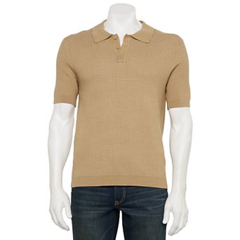 Men's For The Republic Short Sleeve Textured Polo