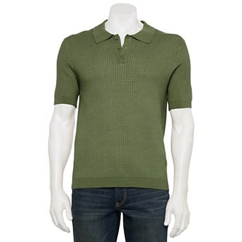 Men's For The Republic Short Sleeve Textured Polo