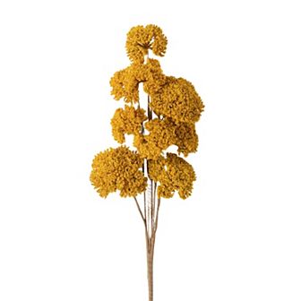 Sullivan's Artificial Mustard Yellow Yarrow Bunch