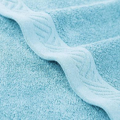 SUPERIOR 3-Piece Basketweave Egyptian Cotton Jacquard or Solid Towel Set