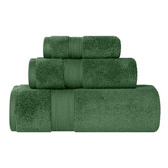SUPERIOR 3 pc Zero Twist Cotton Chevron Absorbent Towel Set