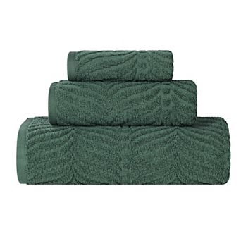 SUPERIOR 3 pc Zero Twist Cotton Chevron Absorbent Towel Set