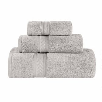 SUPERIOR 3 pc Zero Twist Cotton Chevron Absorbent Towel Set