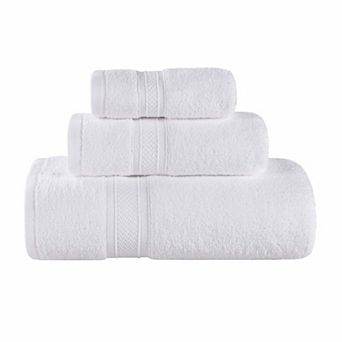 SUPERIOR 3 pc Zero Twist Cotton Chevron Absorbent Towel Set