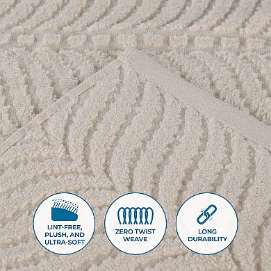 SUPERIOR 8-Piece Zero Twist Cotton Absorbent Towel Set