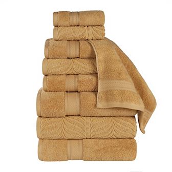 SUPERIOR 9 pc Zero Twist Cotton Absorbent Towel Set