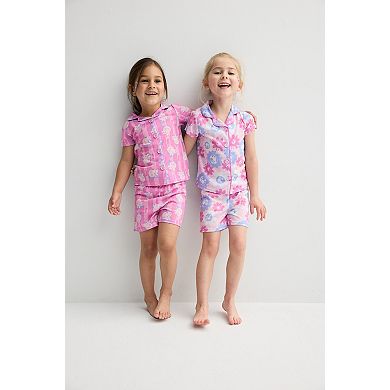 Toddler Girl Barbie Short Sleeve Pajama Top & Pajama Shorts Set