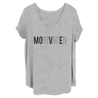 Juniors' Plus Size Motivated Graphic Tee