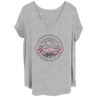 Juniors' Plus Size Feel Good Festival Graphic Tee