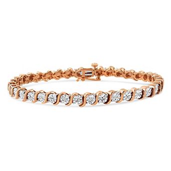 Haus of Brilliance 1/10 Carat T.W. Diamond "S" Link Tennis Bracelet