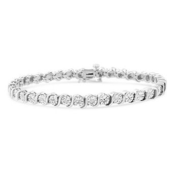 Haus of Brilliance 1/10 Carat T.W. Diamond "S" Link Tennis Bracelet