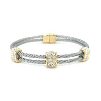 Juvell 18k Gold Plated Bangle Bracelet