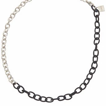 Juvell 18k Gold Plated Two Tone Link Necklace