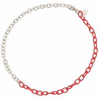 Juvell 18k Gold Plated Two Tone Link Necklace