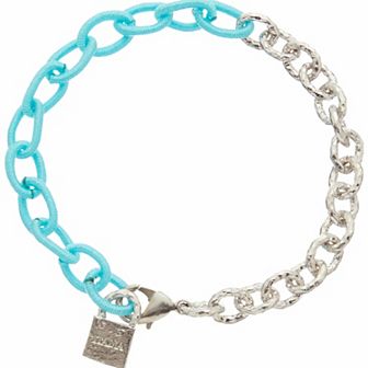 Juvell 18k Gold Plated Two Tone Link Bracelet