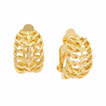 Juvell 18k Gold Plated Clip-On Earrings