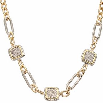 Juvell 18k Gold Plated Cubic Zirconia Necklace