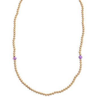 Juvell 18k Gold Plated Quartz Necklace