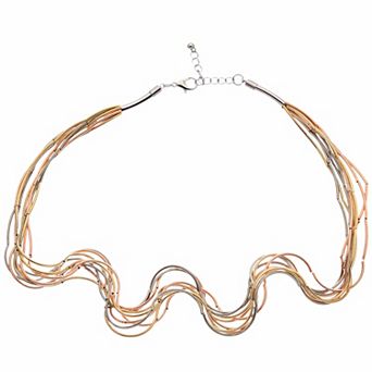 Juvell 18k Gold Plated Multi-Strand Necklace