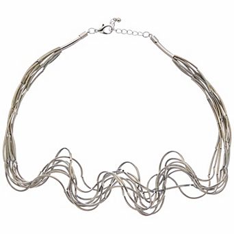 Juvell Two Tone 18k Gold Plated Multi-Strand Necklace