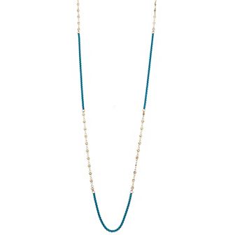 Juvell 18k Gold Plated Two Tone Cubic Zirconia Necklace