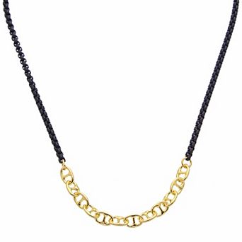 Juvell 18k Gold Plated Two Tone Necklace