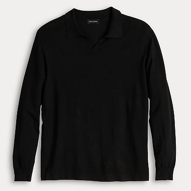 Men's For The Republic Long Sleeve Johnny Collar Polo