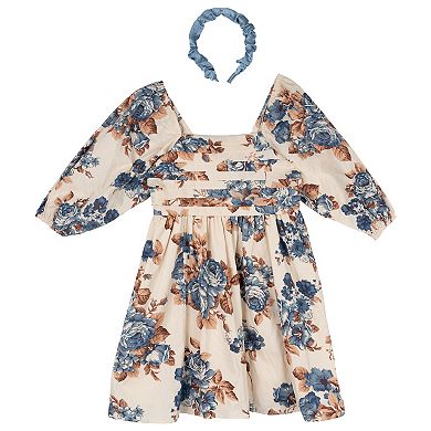 Girls 7-16 Rare Editions Floral Baby Doll Dress