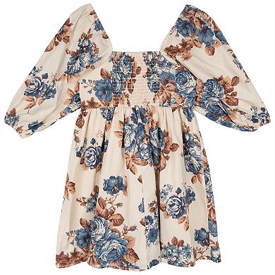 Girls 7-16 Rare Editions Floral Baby Doll Dress