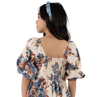 Girls 7-16 Rare Editions Floral Baby Doll Dress