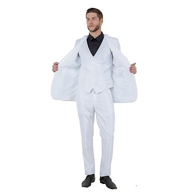 Men's Sharskin Slim-Fit 3-Piece Suit Set