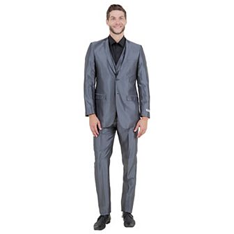 Men's Sharskin Slim-Fit 3 pc Suit Set