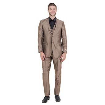 Men's Sharskin Slim-Fit 3 pc Suit Set