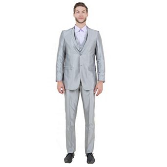 Men's Sharskin Slim-Fit 3 pc Suit Set