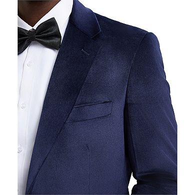 Stacy Adams Men's Hybrid-fit Velvet Jacket W/ Notch Lapel